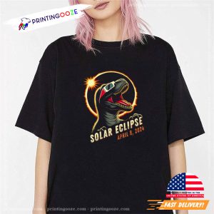 Dinosaur Astronomy April 8 2024 Total Solar Eclipse Shirt