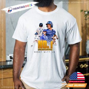 NO 1 Overall Prospect Bobby Witt JR Kansas City Royals T Shirt 3