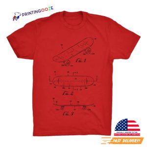 Skateboard Patent T Shirt 4