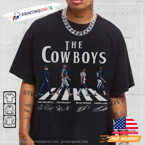 The Cowboys Walking Abbey Road Signatures Football Shirt