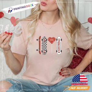 Valentines Skateboard And Lolipop Lovely skate t shirts