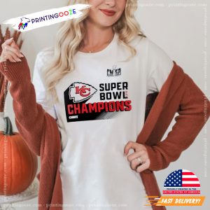 White Kansas City Chiefs Super Bowl LVIII Champions Iconic T Shirt