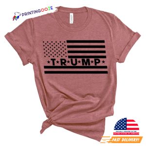 2024 Trump With American Flag political t shirts 2