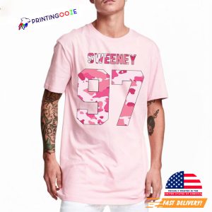 97 Sydney Sweeney Pink Camo T Shirt 2
