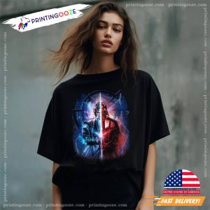 Anakin Skywalker & Darth Vader Half Face Lightsaber Portrait, anakin episode 3 T Shirt 3