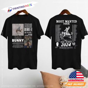 Bad Bunny 2024 Concert, Most Wanted Tour 2024 Bad Bunny Shirt