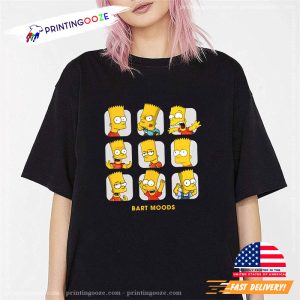 Bart Simpson Moods the simpsons t shirt 2