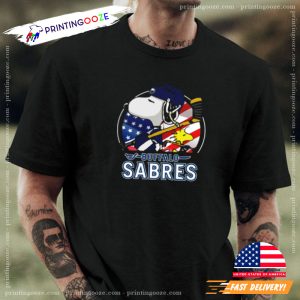 Buffalo Sabres Ice Hockey Snoopy And Woodstock NHL T Shirt 3