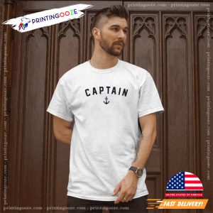 Captain Anchor Sailing Boat T Shirt