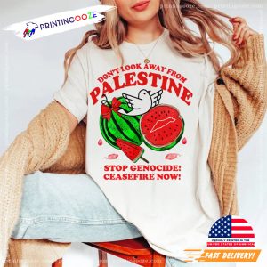 Don't look away from palestine, free palestine shirt 2