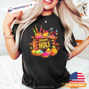 Happy Holi Festival Colors Hindu Spring T Shirt 2