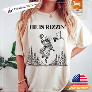 He is Risen Funny Easter of Jesus Playing Basketball T shirt 3