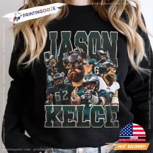 Jason kelce nfl Vintage 90s Graphic Style T Shirt 3