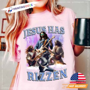 Jesus Has Rizzen Rock Star Comfort Colors jesus shirt 1