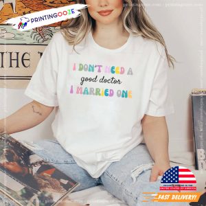 Married to a Doctor, happy national doctors day Shirt 3