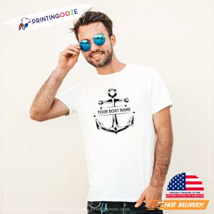 Personalized Boat Name Captain Shirt