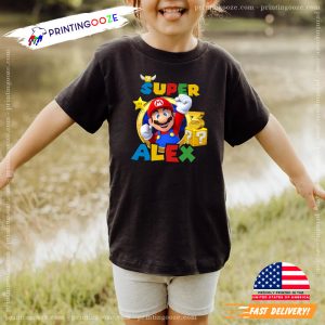 Personalized Super Mario Birthday Shirt 2