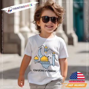 Ramadan Mubarak Toddler, al eid holiday Kids Shirt 3