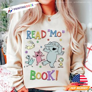 Read Mo Book Elephant And Piggie bookish merch T shirt 3