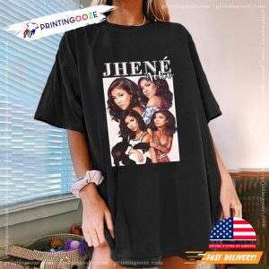 Retro 90s Jhene Aiko Singer Black Unisex T Shirt 2