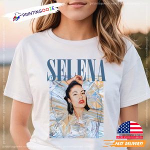 Selena Quintanilla Selena Metallic Portrait T shirt