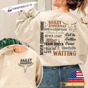 Vintage bailey zimmerman tour 2024 2 Side Shirt 2