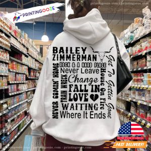 bailey zimmerman tour 2024 Unisex T shirt 2