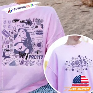 guts tour olivia rodrigo 2024 Two Sides Shirt