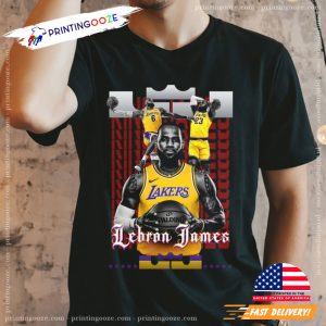 lebron james lakers King Of NBA T Shirt