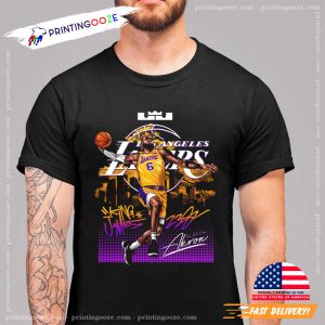 lebron los angeles lakers NBA Basketball T Shirt 2
