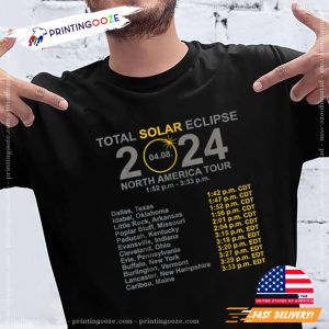 2024 Total Solar Eclipse April 8 Path Of The Eclipse T Shirt