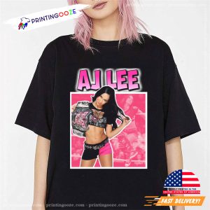 AJ Lee Hot Wrestler Vintage T shirt 1