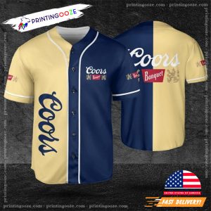 Coors Banquet Beer Lovers Baseball Jersey 2