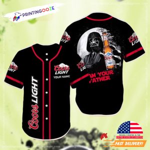 Custom Coors Light I Am Your Father Baseball Jersey