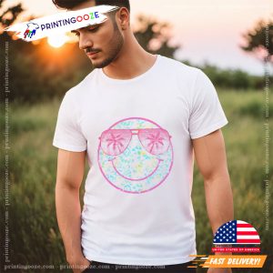 Distressed Smile Beach Vibes summer t shirts