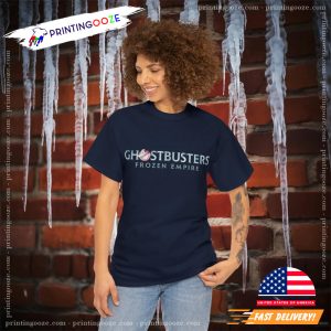 Ghostbusters Frozen Empire Title Logo Fantasy Movie T shirt