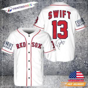 Los Angeles Angels Red Taylor Swift Baseball Jersey