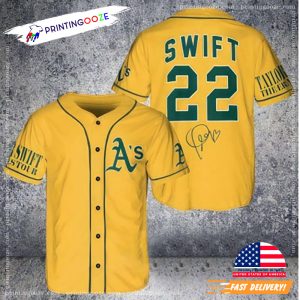 Oakland Athletics Taylor Swift Fan Baseball Jersey