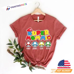 Personalization Super Mommio mother's shirt 3