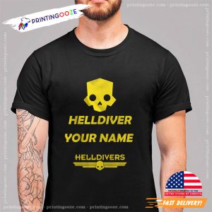 Personalized Your Name Helldivers II Warrior Gaming T shirt 1