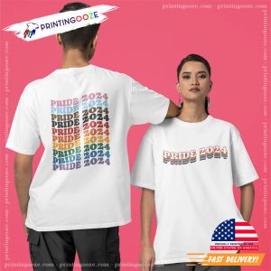 Pride 2024 lgbtq rainbow colors 2 Side Shirt 2