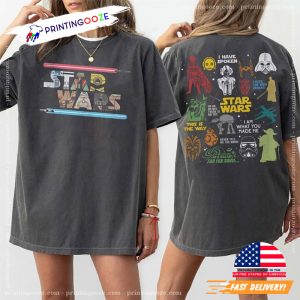 Retro star wars art Comfort Colors Shirt 4