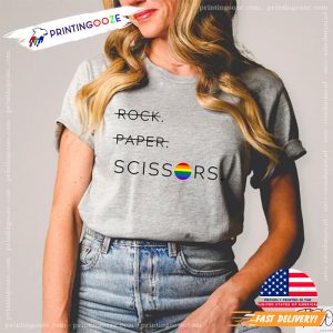 Rock Paper Scissors Funny Lesbian T Shirt