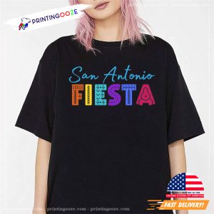 San Antonio fiesta cinco de mayo Colorful T shirt No.1 1