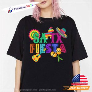 San Antonio fiesta cinco de mayo Colorful T shirt No.4 2
