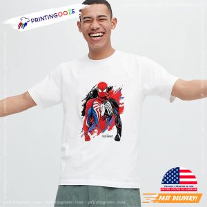 Spider man 2 Peter Parker Venom Graphic Art T shirt 2