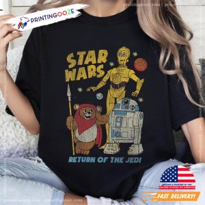 Star Wars Return Of The Jedi Droids And Ewok Comic Shirt 3