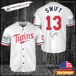 TAYLOR SWIFT X MINNESOTA TWINS BASEBALL JERSEY