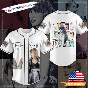 Taylor Swift White The Eras Tour Baseball Jersey