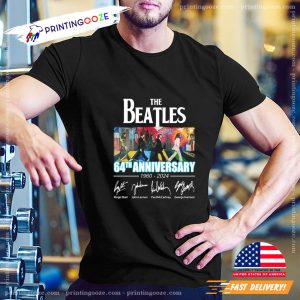 The Beatles 64th Anniversary 1960 2024 Unisex Shirt 2